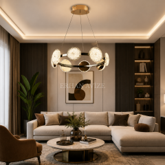 EASD-429 60'lık Gold LED Avize