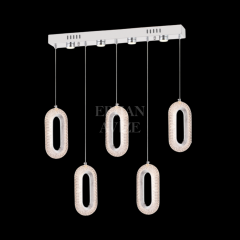 EASD-230 YM 5’li Sıralı Krom LED Avize