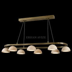EASD-453 Yemek Masası Mermer Tasarımlı Modern LED Avize