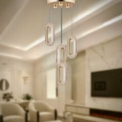 EASD-230 4’lü Sarkıt Gold LED Avize