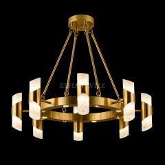 EASD-443 Yuvarlak Mermer Model Modern LED Avize