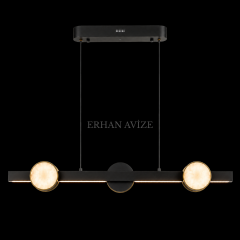 EASD-493 Yemek Masası Siyah Kasa Modern LED Avize