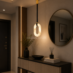 EASD-488 Modern Mermer Kemer LED Avize