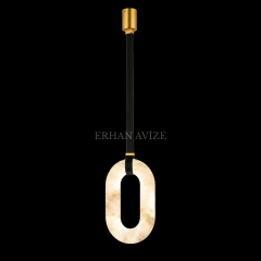 EASD-488 Modern Mermer Kemer LED Avize