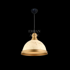 EAET-6 30'luk Beyaz-Gold Retro Avize