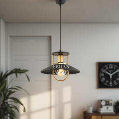 EART-40 30’luk Siyah Retro Avize