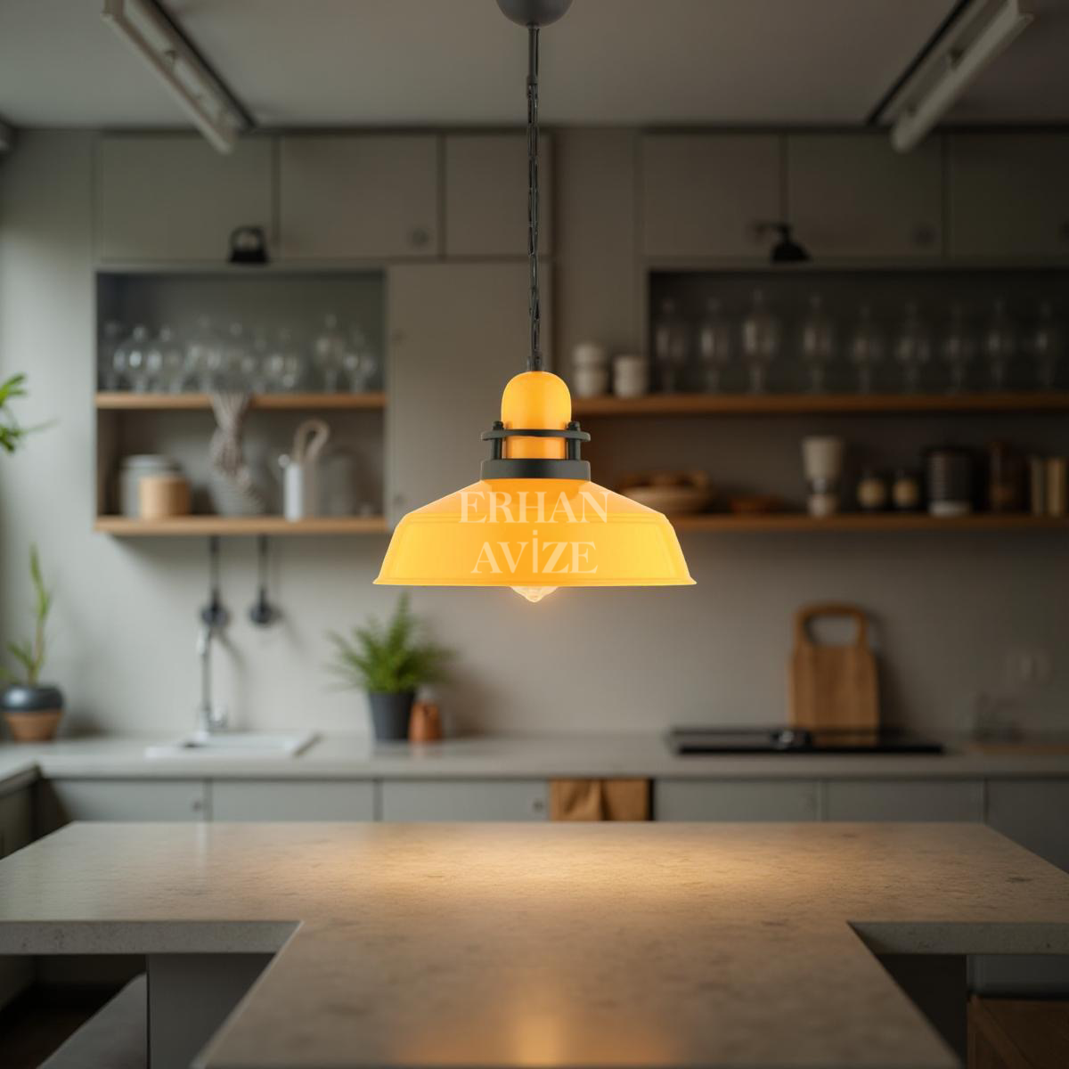 EART-48 34’lük Sarı Retro Avize