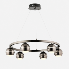 EASD-186 Yuvarlak Platin 6'lı LED Avize