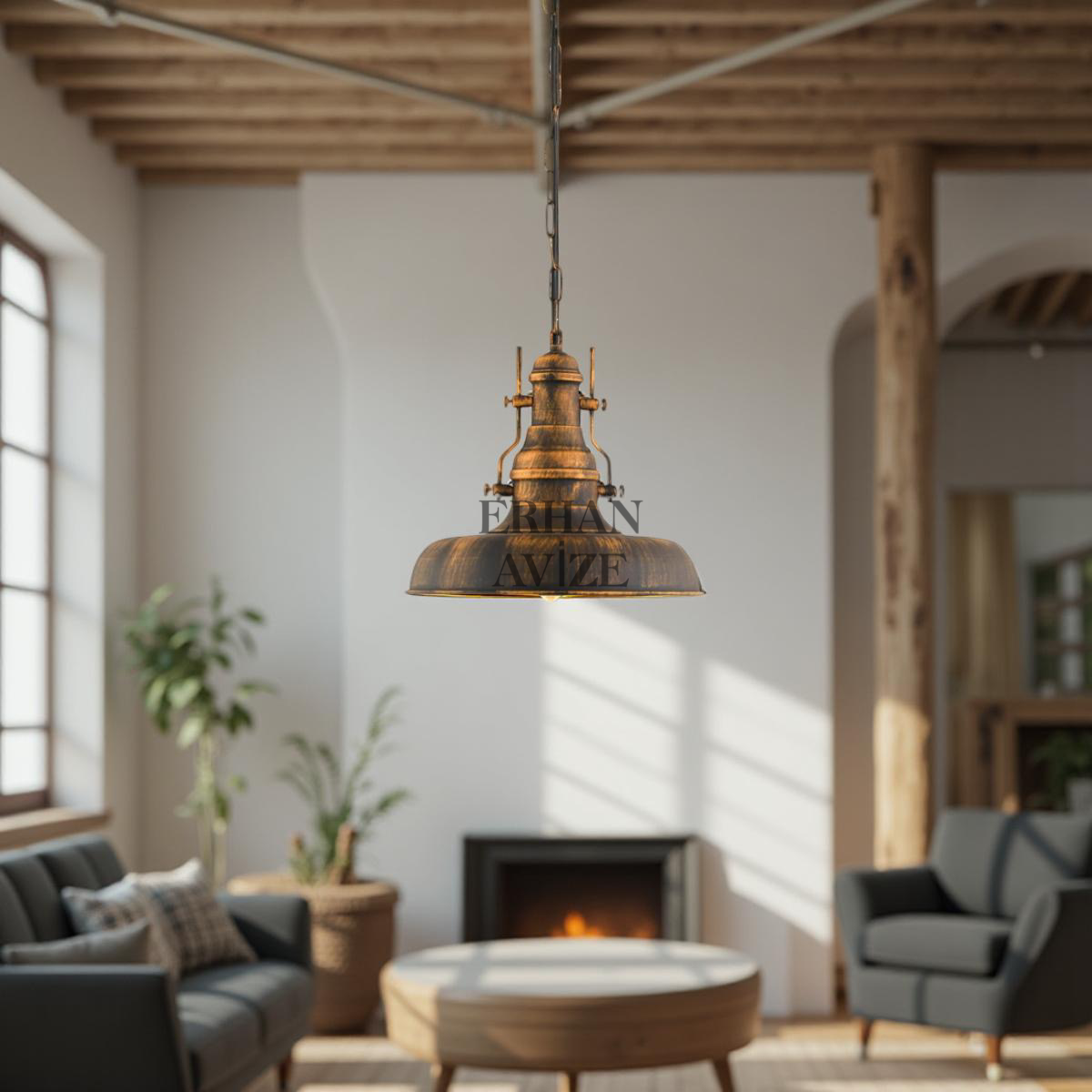 EART-7 33’lük Platina Retro Avize