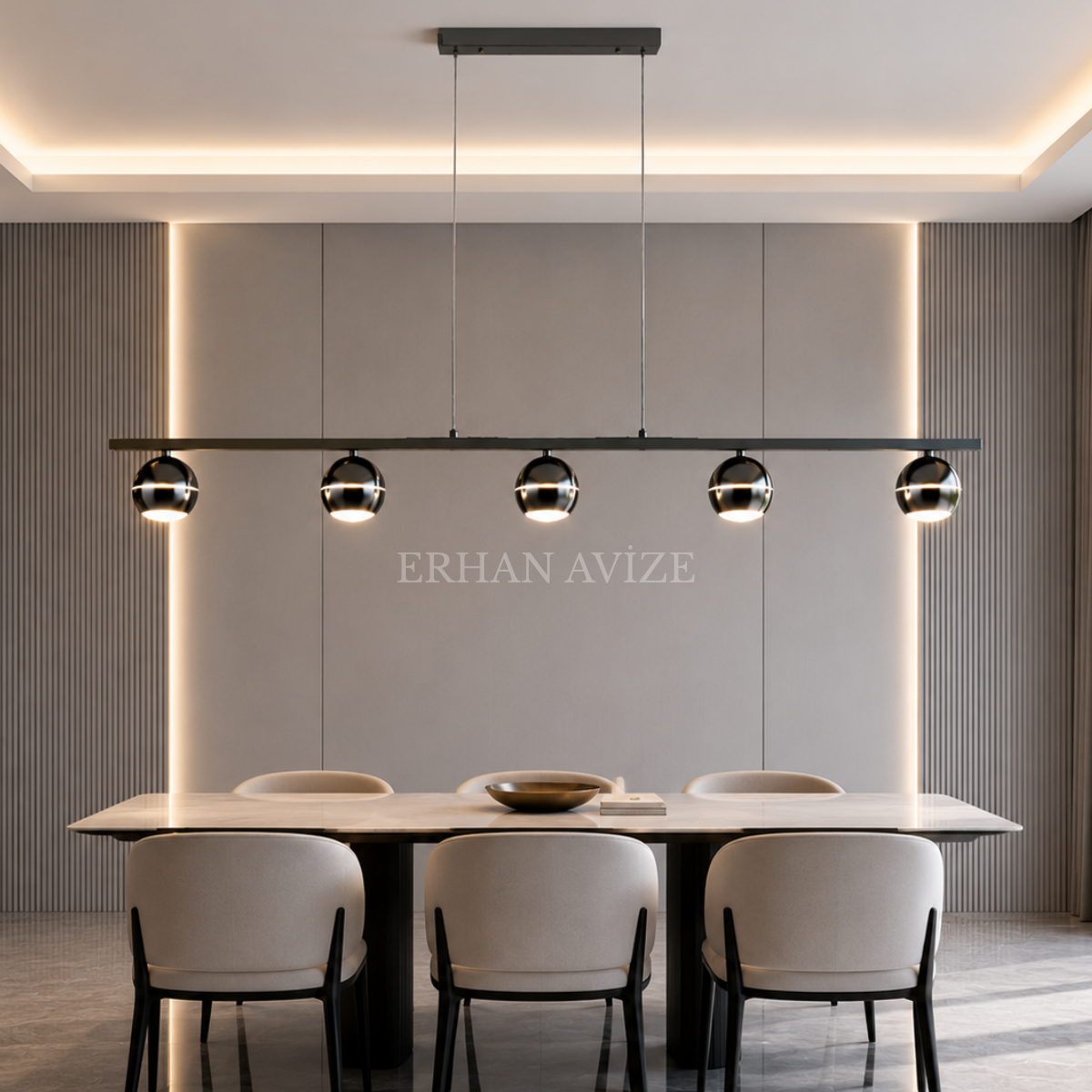 EASD-186 Modern Yemek Masası LED Avize