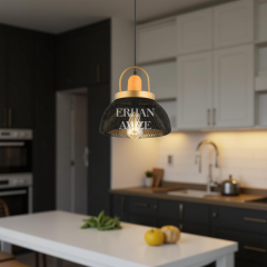 EAYM-3 30’luk Siyah Retro Avize