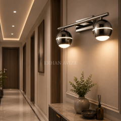 EAPD-186-2’li Modern Platin LED Aplik