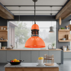 EART-43 30’luk Retro Turuncu Avize