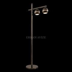 EAPD-186 Platin Modern Küreli LED Lambader