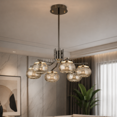 EASD-528-6’lı Modern Camlı LED Avize