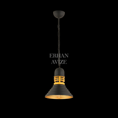 EART-33 30’luk Retro Siyah Avize