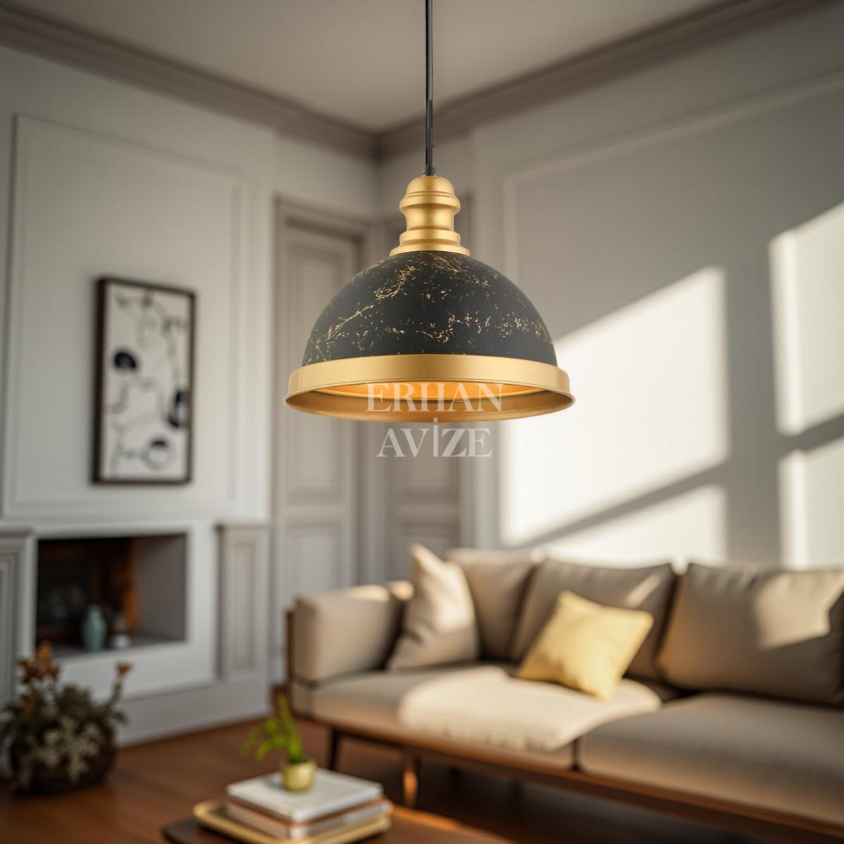 EART-5 30’luk Retro Siyah Avize