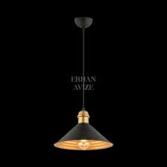 EART-26 28’lik Retro Siyah-Gold Avize