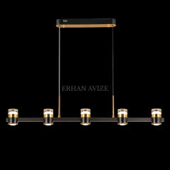 EASD-522 Modern 5’li LED Yemek Masası Avizesi