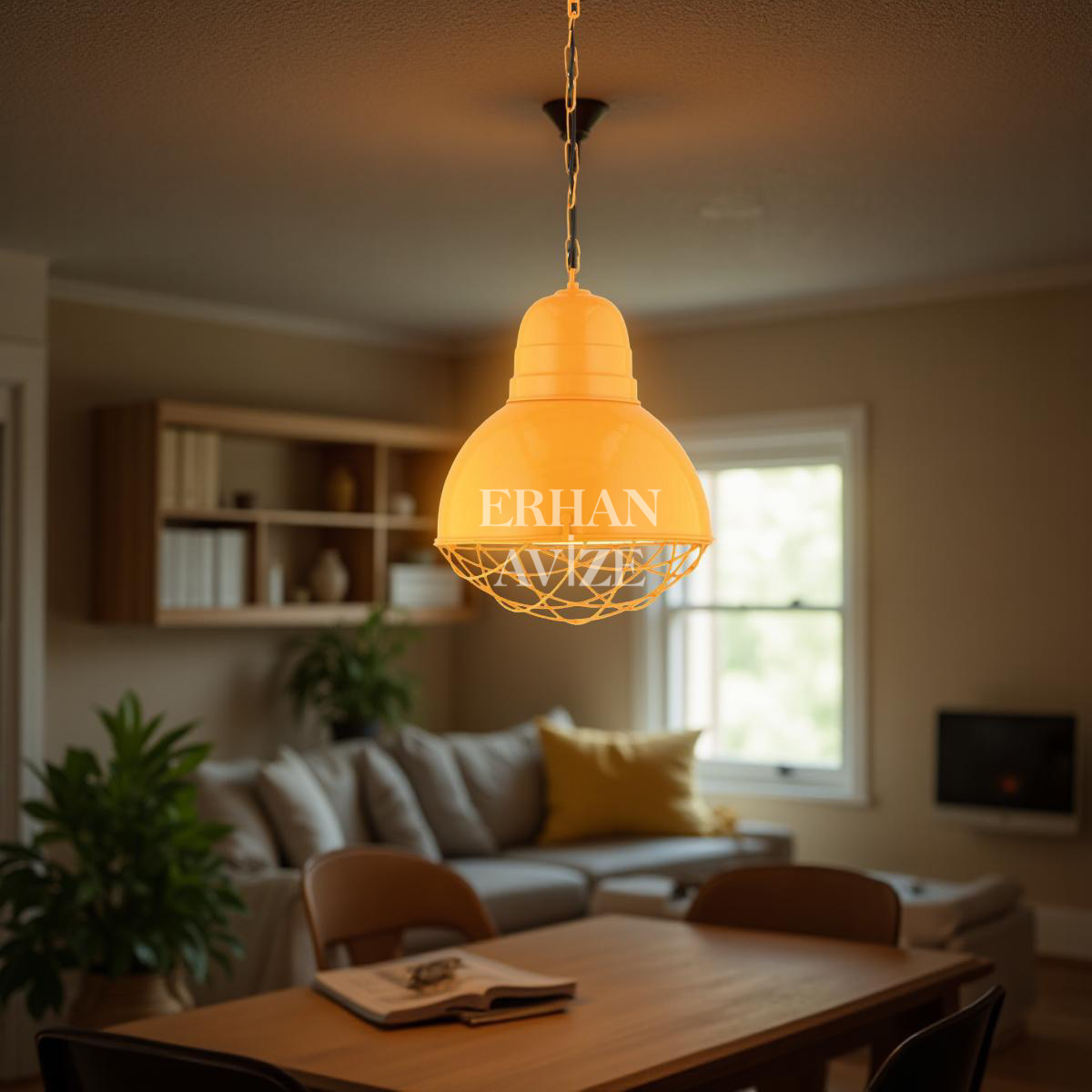 EART-24 30’luk Retro Sarı Avize