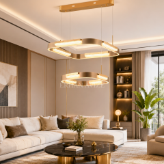 EASD-500-2 Modern İki Katlı LED Avize