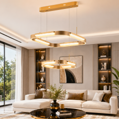 EASD-500-2 Modern İki Katlı LED Avize