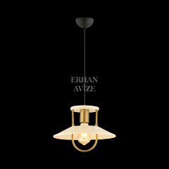 EART-39 30’luk Retro Beyaz-Gold Avize