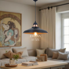 EART-3 31’lik Retro Siyah Avize