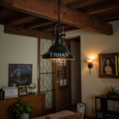 EART-8 29’luk Retro Siyah Avize