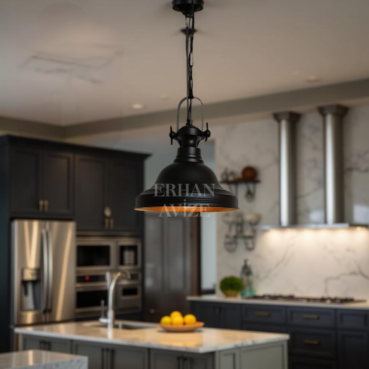 EART-8 29’luk Retro Siyah Avize