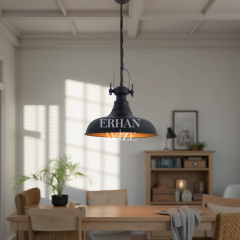 EART-9 33’lük Retro Siyah Avize