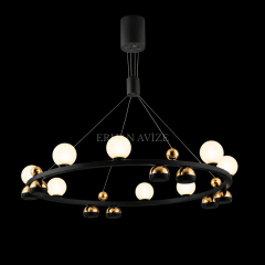 EASD-420 8+8 Yuvarlak Modern LED Avize