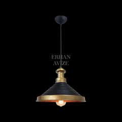 EART-15 30’luk Retro Siyah-Gold Avize