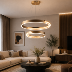 EASD-499-2’li Yuvarlak Modern LED Sarkıt Avize