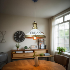 EART-16 30’luk Retro Beyaz-Gold Avize