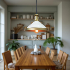 EART-16 30’luk Retro Beyaz-Gold Avize