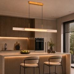 EASD-499-Y Modern Sıralı LED Yemek Masası Avizesi
