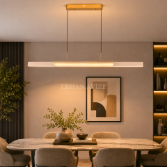 EASD-499-Y Modern Sıralı LED Yemek Masası Avizesi