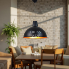 EART-22 30’luk Retro Siyah Avize