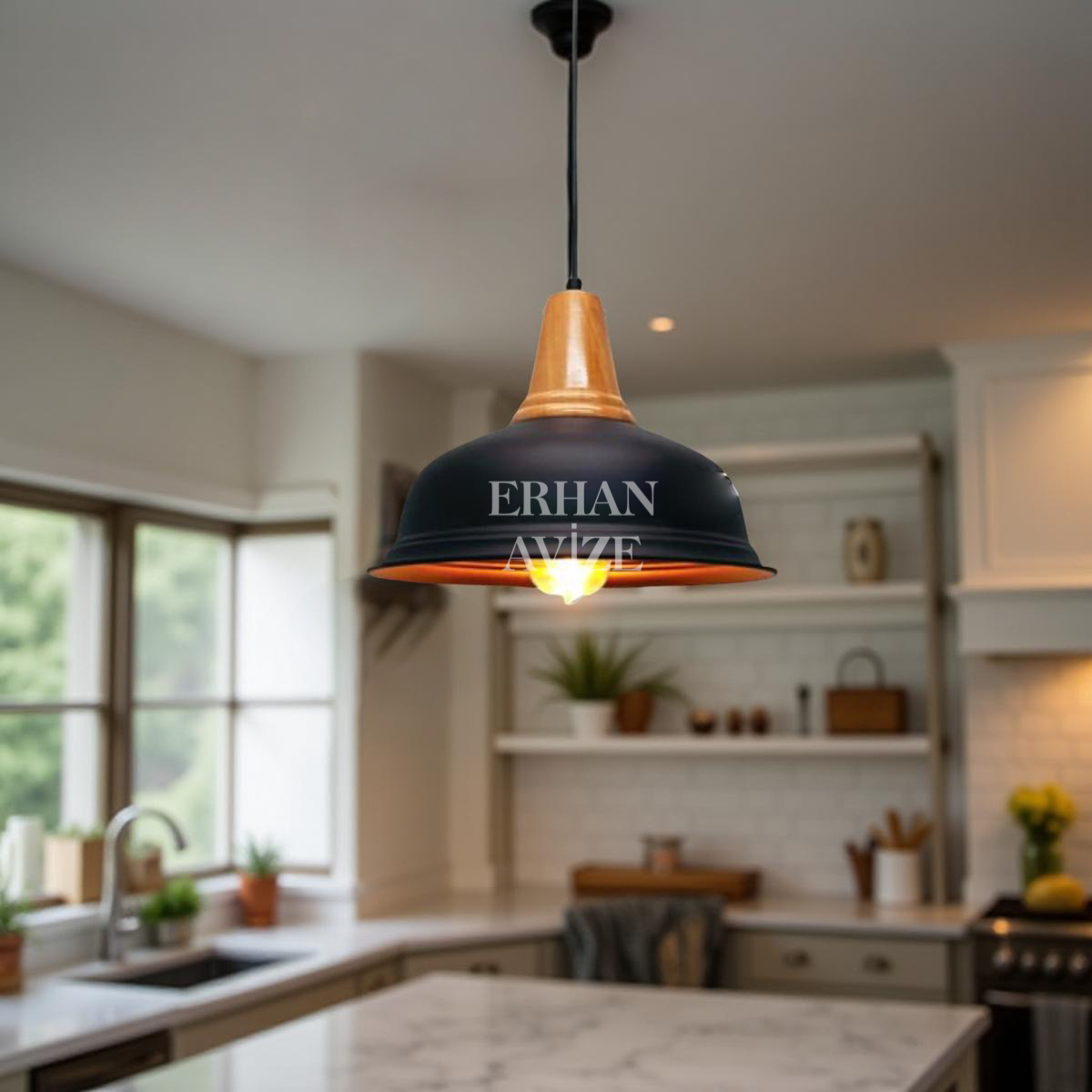 EART-20 32’lik Retro Siyah Avize