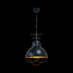 EART-23 30’luk Retro Siyah Avize