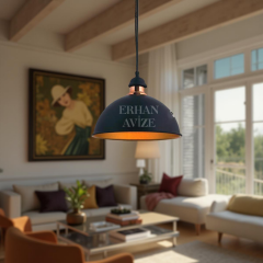 EART-27 30’luk Retro Siyah Avize
