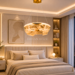EASD-381 Tekli Gold Modern Dekoratif LED Avize