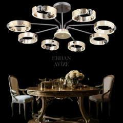 EASD-246 8’li Gold  LED Avize