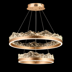 EASD-417 2’li Modern Kristal Görünümlü LED Avize