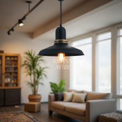 EART-31 30’luk Retro Siyah Avize