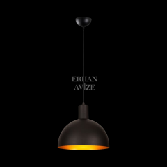 EART-35 27’lik Retro Siyah Avize