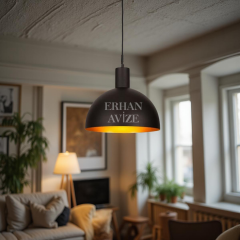 EART-35 27’lik Retro Siyah Avize