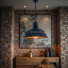 EART-36 32’lik Retro Siyah Avize