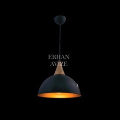 EART-41 30’luk Retro Siyah Avize